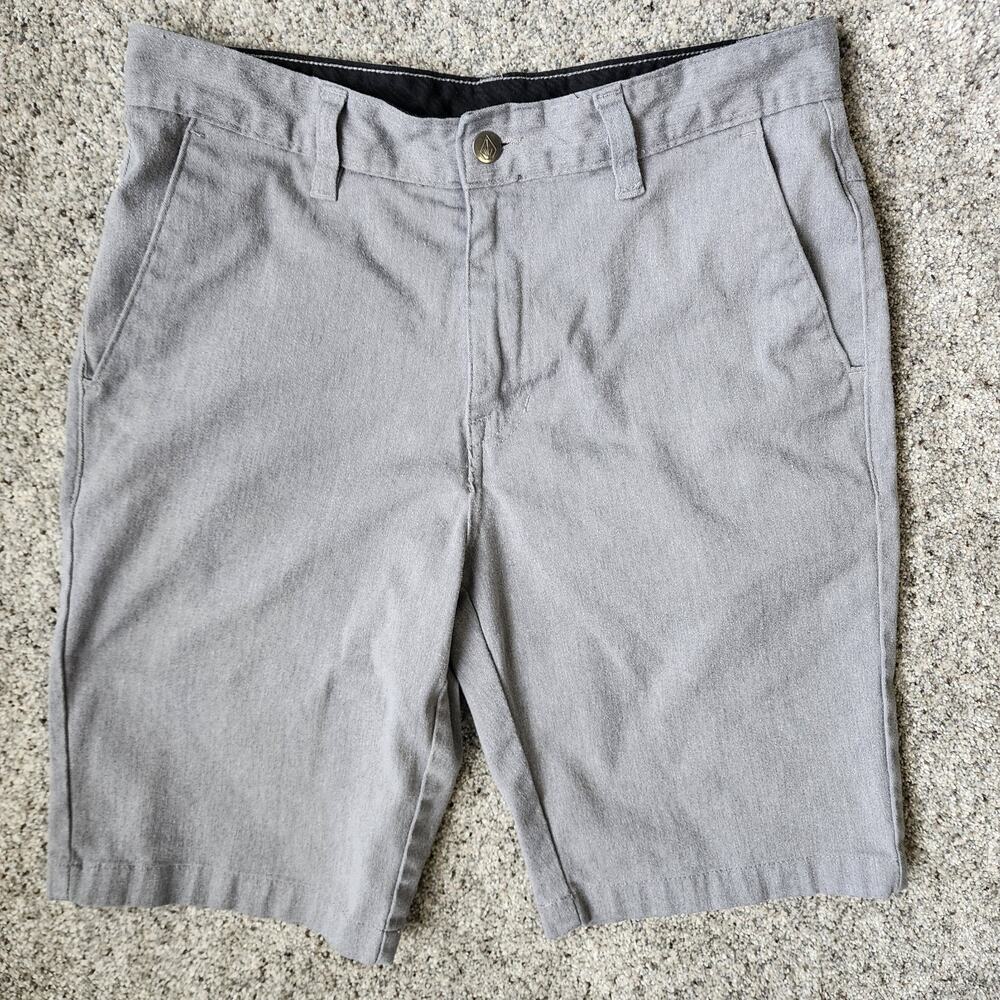 Volcom Shorts Men's Size 30 True To This Light Gray 10"‎ Inseam Surf Skate